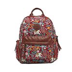 Chumbak Backpack for Women | Stylish Canvas Laptop Bag | Office Bag, College Essentials, and Travel Backpack for Girls | India Boho Paisley Collection