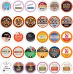 Crazy Cups Custom Variety Pack Sampler, Assorted Single Serve Pods for Keurig K Cups Makers, Coffee, 30 Count