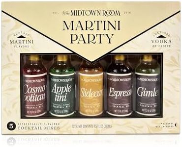 MR Cocktailmix Martini Party Pack – Cocktails Mixers Variety with Cosmopolitan, Appletini, Sidecar, Espresso Martini & Gimlet – 5pk Cocktail Drink Mix
