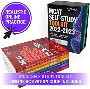 MCAT Self-Study Toolkit 2022-2023: Books + Online + 6 Practice Tests + 3,000-Question Practice Bank (Kaplan Test Prep)