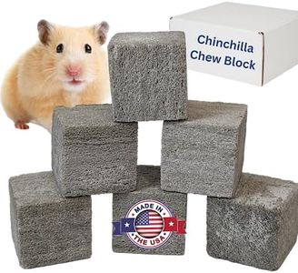 Chinchilla Chew Toys, Pumice Chew Blocks, Lava Block for Hamster, Rat, Mice, Degus, Gerbils, Small Animal Toys, Guinea Pigs Chew Toys, Rabbit Toys, Bunny Toys by Billy Buckskin (Pack of 6)Mined in USA