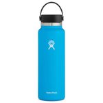 Hydro Flask Water Bottle - Stainless Steel & Vacuum Insulated - Wide Mouth 2.0 with Leak Proof Flex Cap - 40 oz, Pacific