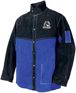 Black Stallion JL1030-BB Color Block Leather Welding Jacket, X-Large