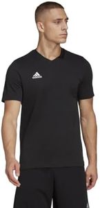 adidas Ent22 Tee T-Shirt (Short Sleeve) Homme, Noir, M