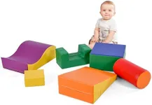 Foam Climbing Blocks for Toddlers,Climb and Crawl Activity Playset, Soft Lightweight Foam Climbing Blocks for Climbing, Crawling and Sliding, Soft Climbing Indoor Set 6pcs