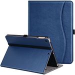 ZtotopCases Case for iPad 9.7 Inch 2018/2017(5th/6th generation)/ipad Air 2/Air 1,Premium leather Business Stand Folio Cover for ipad,Document Card Slots,Smart Cover Auto Wake/Sleep,Navy Blue