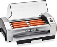 La Trevitt Hot Dog Roller- Sausage Grill Cooker Machine- 6 Hot Dog Capacity - Commercial and Household Hot Dog Machine for Family Use