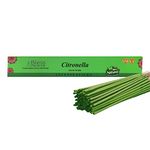 Bless-Citronella-Incense-Sticks 100%-Natural-Handmade-Hand-Dipped-Incense-Sticks Organic-Chemicals-Free for-Purification-Relaxation-Positivity-Yoga-Meditation The-Best-Woods-Scent (25 Sticks (40GM))