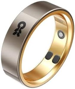 momax Smart Health Ring - Rose Gold - Size 10 - Sleep Tracking Wearable - Fitness Tracker - Health Ring for Women/Men, 5ATM Waterproof for iPhone and Android, Up to 7 Days of Battery Life