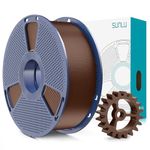 SUNLU PLA+2.0 Filament, Upgrade PLA+ 1.75mm, Tougher and Stronger, Neatly Wound 3D Printer Filament, Dimensional Accuracy +/-0.02mm, 1KG Spool(2.2lbs), Coffee Brown