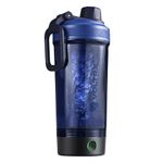 VOLTRX Shaker Bottle, Gallium USB C Rechargeable Electric Protein Shake Mixer, Shaker Cups for Protein Shakes and Meal Replacement Shakes, BPA Free, Made with Tritan, Midnight Blue, 24oz