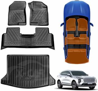 X-CAR 3D All-Weather Floor Mat Boot Liner Carpet Combo for Haval Jolion 2021-2025 Heavy Duty Cargo Trunk Mat Luggage Tray