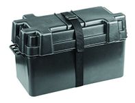 NuovaRade Battery Boxup to 120Ah Internal Dimensions ,Black,15.2" x 6.9" x 8.9" Deck Hardware