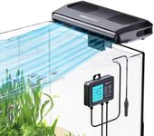 AQUASMITH Aquarium Chiller Fan,Fish Tank Cooler with Temperature Control,Minimum Setting 59℉,Auto Start/Stop,Refrigeration Effect 3-7℉,3-Speed Modes,for Axolotl Seawater Freshwater Coral Grass Tank