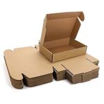 JIA INDUSTRIES Self-Locking Corrugated Box - 3 PLY | Storing Small-Medium Items |Corrugated Packaging BROWN Boxes Size: 5.5 x 3 x 1.5 Inch -pack of 50