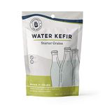 Cultures for Health Water Kefir Grains | Organic Dehydrated Fruit Kefir Grains, 5.4 g | DIY Sparkling Probiotic Drinks | Dairy-Free Vegan Culture