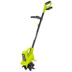 Earthwise Power Tools by ALM TC70020IT 20-Volt 7.5-Inch Cordless Electric Garden Tiller Cultivator, (2AH Battery & Fast Charger Included), Green