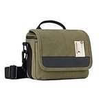 Besnfoto Camera Bag Small Mirrorless Camera Shoulder Bag Purse Waterproof Canvas Cute DSLR SLR Messenger Bag Case for Women and Men