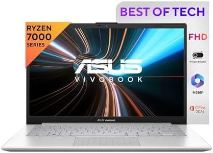 ASUS Vivobook Go 14, AMD Ryzen 5 7520U,Thin & Light (AMD Radeon iGPU/16GB RAM/512GB SSD/FHD/14/60Hz/42WHrs/Windows 11/M365 Basic (1Year)*/Office Home 2024/Cool Silver/1.38 kg) E1404FA-NK5541WS