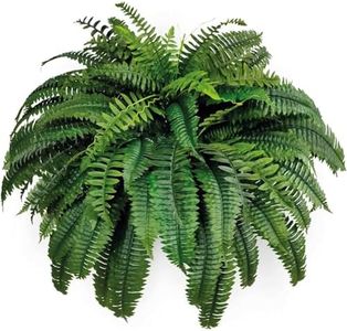 One 48 Inch 88 Branch Artificial Boston Fern Bush Plant Arrangement
