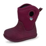 JAN & JUL Toddler Girls Lined Winter Boots Cold Weather (Wildberry Birch, Size 8 Toddlers)