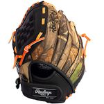 RAWLINGS Playmaker Camo Kids Baseball Glove for Kids Ages 5-8 - TBall Glove - 10.5" - Left Hand Throw - Glove Fits Right Hand - Make Selection With Care