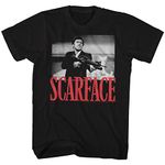 American Classics Men's Scarface Black and White Photo Shootin Mens T-Shirt, Black, Small