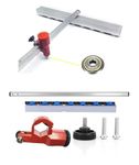 XSteez Tile Cutter for Tiles T Type Push Tile Cutter with Tungsten Carbide Scoring Wheel T Style Ruler Tile Cutting Tools - for Polished Tiles, Ceramic Tile, Porcelain Floor Tile Etc.