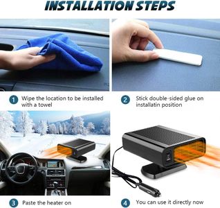 Showvigor 150W Car Heater Fan – Portable Vehicle Defroster