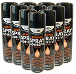 Bond it Spray Contact Adhesive Super Strong Carpet Tiles Underlay Spray Glue 500ml x12 Tins