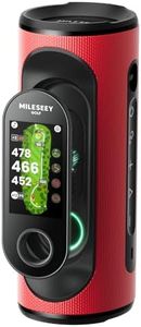 MiLESEEY GeneSonic Pro Golf GPS Speaker with 43K+ Courses, Zesty Red
