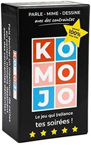 Komojo - Jeu de société Ambiance, Fun, Soiree - Jeu de Cartes Entre Amis ou en Famille - Parle, Mime, Dessine avec des contraintes folles