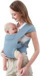 Newborn Carrier, Cozy Baby Carrier, Ergonomic Baby Wrap Carrier, Light Blue