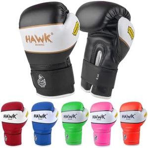 Kids Boxing Gloves for Kids Children Youth Punching Bag Kickboxing Muay Thai Mitts MMA Training Sparring Gloves (Black, 6 oz)