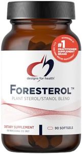 Designs for Health Plant Sterols and Stanols - Foresterol Stanol Sterol Supplement with Beta-Sitosterol from Coniferous Pine - Designed to Help Maintain Healthy Cholesterol Levels (90 Softgels)