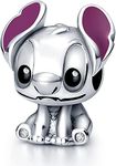 Jahn S925 Sterling Silver Charms For Bracelets and Necklaces - Compatible With Pandora Charms - Gifts For Women and Girls (Stitch Charm)