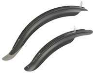 M-Wave Unisex Child Max F+R Mudguard Set - Black, 16-20-Inch