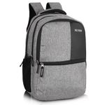 Half Moon Valex Unisex School Bag/ 15.6 inch Laptop Backpack/College Bagpack/Office Back Packed for Men Women | School Bags for Boys Girls with Small Pockets & Laptop Compartment (Khadi Grey)