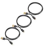 Cable Matters 3-Pack USB to Micro USB Cable (Micro USB to USB 2.0 Cable/Micro USB Charging Cable) in Black 1m