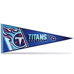 Rico Industries NFL Football Tennessee Titans Primary 12" x 30" Felt Wall Décor Pennant - Great for Home/Bed Room/Man Cave Décor