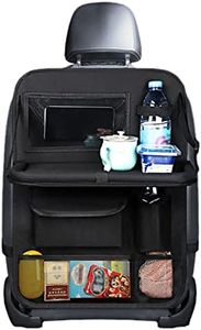 Gsrhzd Organizador Asiento Coche, Protector Asiento Coche Respaldo, Organizador Asiento Coche Niños, con Comedor Poseedor Bandeja, Sostenedor de Tablet-Bolsillo, para Facilitar El Almacenamiento