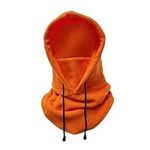 Wanghd Warm Fleece Riding Windproof Ski Headgear, Winter Sports Hat, Cold Weather Mask, Hood Heater, Travel Warm Hat, Orange, Large