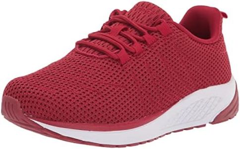 Propét Men's Tour Knit Sneaker, Red, 6 Wide