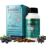 Nature Code Diabasoul Ayurvedic Diabetes Care Tablets | Approved by Ministry of Ayush (Govt. of India) | Blood Sugar control Extract With Karela, Methi, Giloya, Jamun, Neem and Mulberry - 60 Veg Tablets