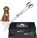 Kenchii Scorpion 9 Inch, Curved Grooming Scissors for Dogs and Pets - Premium Steel Scissors for Dog Grooming - Dog Shears Pet Grooming Accessories - Pet Hair Trimming Scissor