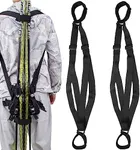 MOPHOEXII 2 Pack Ski Carrier Strap-Ski Strap and Pole Carrier Adjustable Size-Skis and Poles Backpack Carrier Effortlessly Transport Your Ski Gear Everywhere You Go,Great for Families