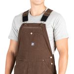 Berne Mens Big-Tall Extra Unlined with Ashed Duck Bib Overall, Bark, 56X32