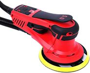 Electric Random Orbital Sander Brushless 350W 3A Multi-function, Variable Speed For Woodworking, Car, Drywall Sanding, Polishing, Corded Orbital Sanders With 20 Sander Papers