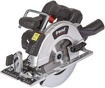 Trend 18V Cordless Brushless Circular Saw with Laser Guide Function & Hanging Hook, Bare Tool (Battery & Charger Sold Separately), T18S/CS165B