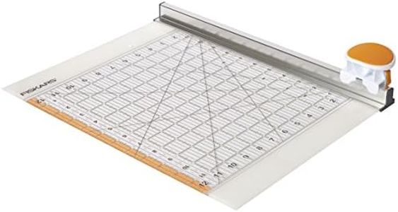 Fiskars Rotary Ruler Combo for Fabric Cutting, 12-Inch x 12-Inch,Clear